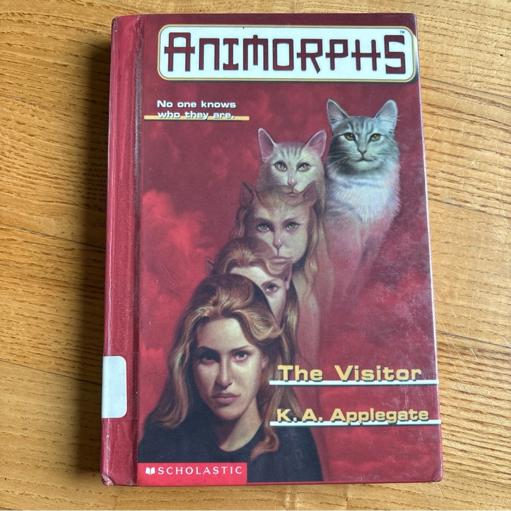 Animorphs #2 The Visitor HARDCOVER Book By K.A. Applegate Scholastic Cat Y2K Vtg